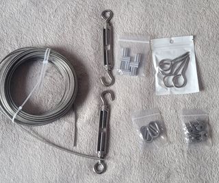 Kit cable acero inoxidable tendedero