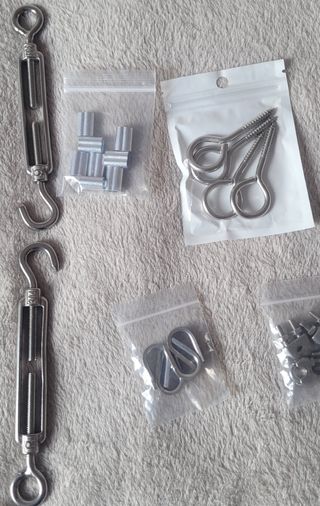 Kit cable acero inoxidable tendedero