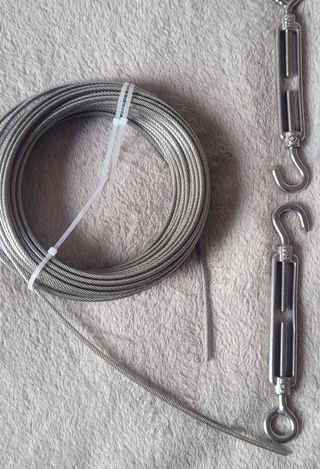Kit cable acero inoxidable tendedero