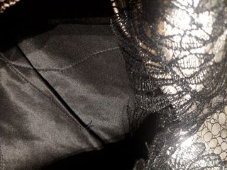 Vestido negro y plateado