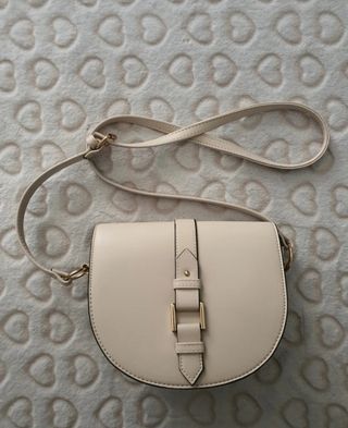 Bolso bandolera beige