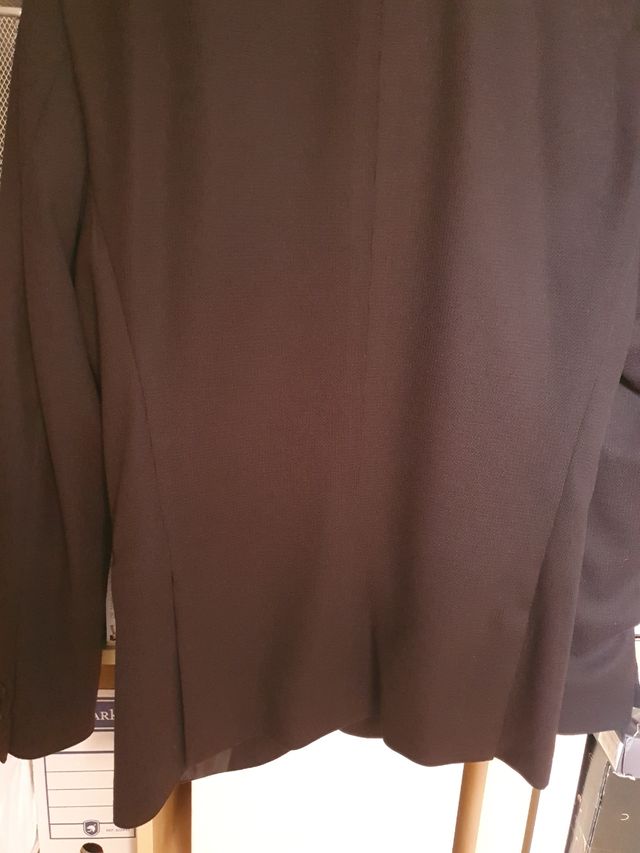 Americana negra hombre - 2 botones