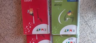 Libros de emat 1 y 2 de primaria