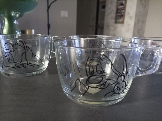 4 Tazze Sette Nani Vintage