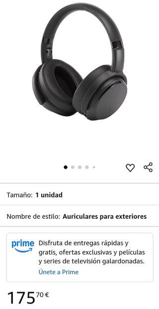 Auriculares Bluetooth negros para exteriores