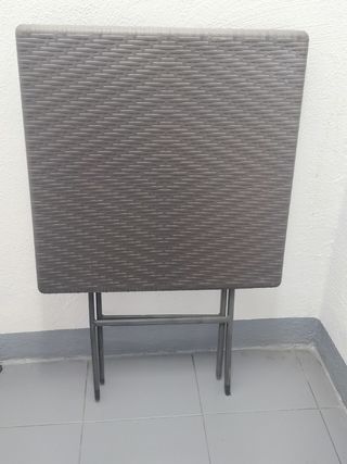 Mesa plegable terraza - Marrón