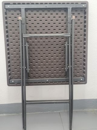 Mesa plegable terraza - Marrón