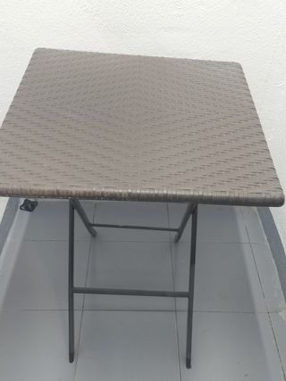 Mesa plegable terraza - Marrón