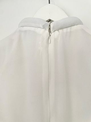 Blusa blanca tul boda talla S