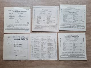 Álbum con 12 vinilos Singles 45 RPM. Años 50