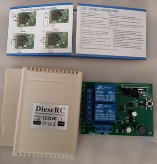 Receptor RF 2 canales - Universal Puerta Garaje