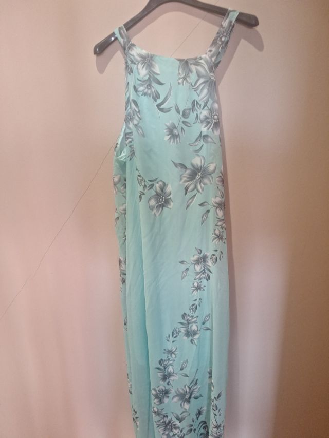 Vestido largo estampado.
