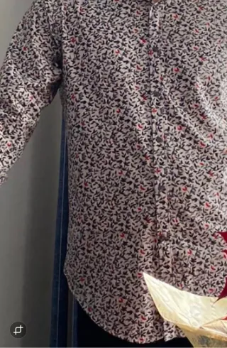 Camisa estampada blanca