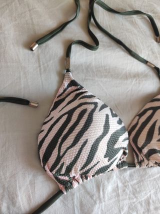 Bikini Zebra Rosa y Verde