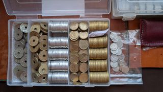 Monedas Franco y Juan Carlos I