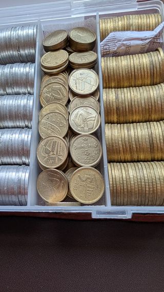 Monedas Franco y Juan Carlos I