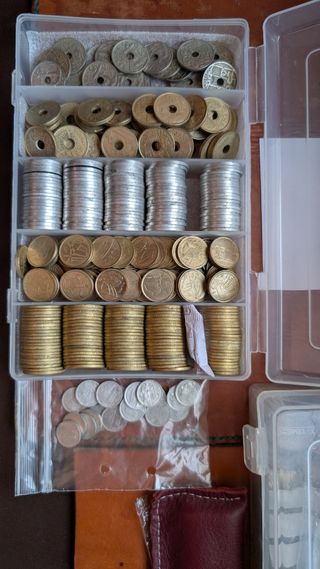 Monedas Franco y Juan Carlos I