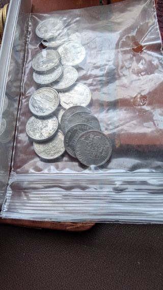 Monedas Franco y Juan Carlos I