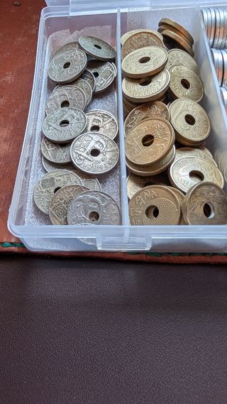 Monedas Franco y Juan Carlos I