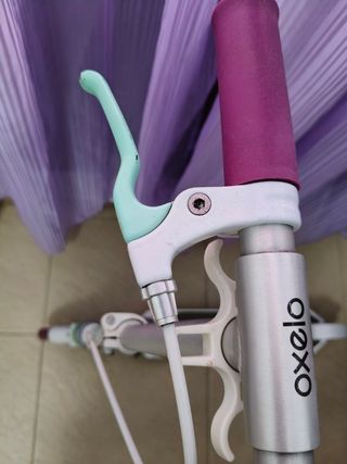 Patín Oxelo Mid 9 - Blanco y celeste