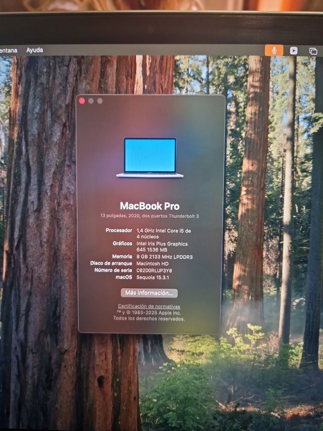 MacBook Pro 13" Touch Bar 2020