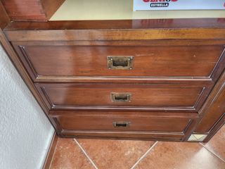 Armario librero madera - 2,20m