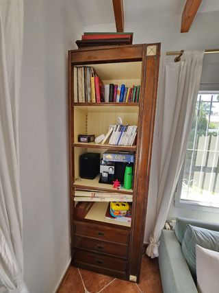 Armario librero madera - 2,20m