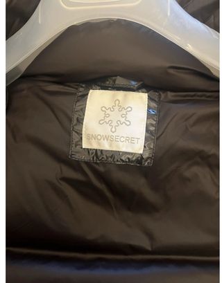 Piumino SNOWSECRET nero lucido