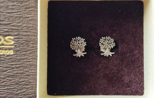 Pendientes plata~El árbol de la vida