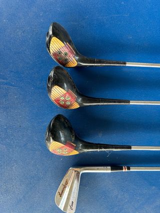 Mazze da golf vintage (4 legni + 1 ferro)