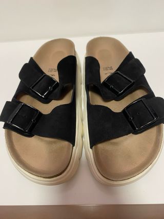 Birkenstock Papillio - Sandalias negras, talla 39