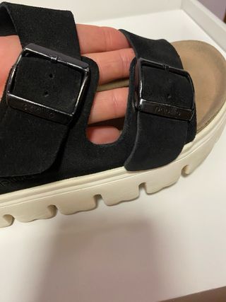 Birkenstock Papillio - Sandalias negras, talla 39
