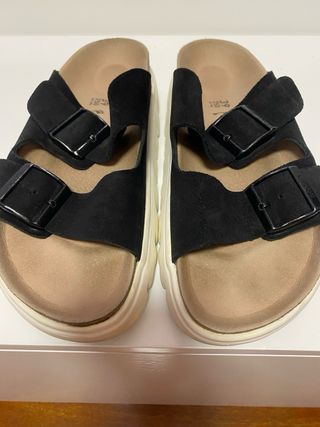 Birkenstock Papillio - Sandalias negras, talla 39