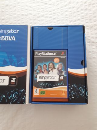 Singstar y 2 micrófonos.  PlayStation 2