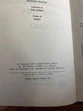 Psicología del erotismo