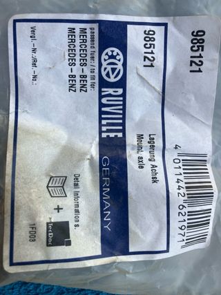 Soporte de eje Ruville 985121 Mercedes Benz