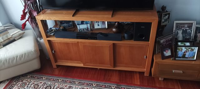 Mesas TV madera maciza Y OTRA MESA