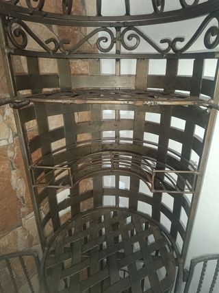 Botellero metal negro