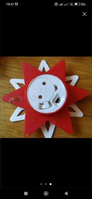 Lote navidad: platos, estrellas, colgante luminoso