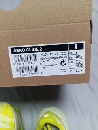 Zapatillas Salomon Aero Glide 2 amarillas