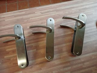 Tiradores puertas - Acero - 3 uds
