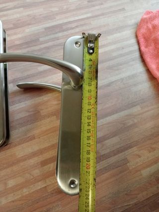 Tiradores puertas - Acero - 3 uds