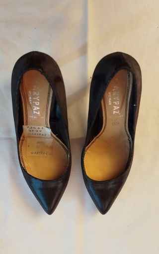 MARYPAZ Tacones negros 9cm - 37