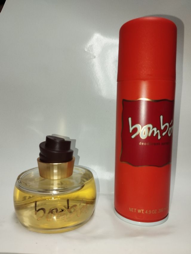 Frasco colonia vintage Bombon Perfume & Body Spray