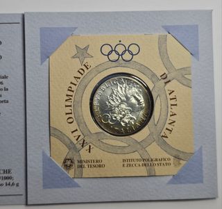 Moneta Olimpiadi Atlanta '96 - 1000 Lire in argent