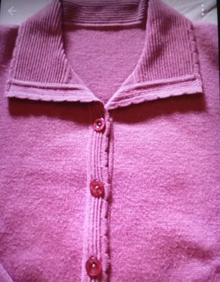Chaqueta rosa de punto