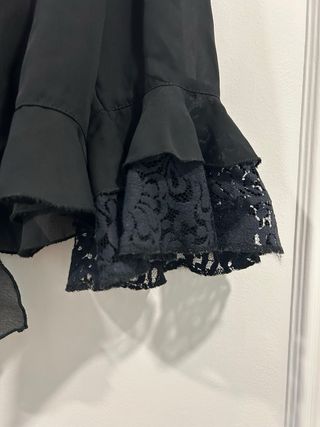 Blusa negra encaje - Talla única