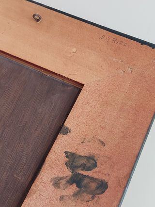 Dos óleos antiguos con marcos dorados