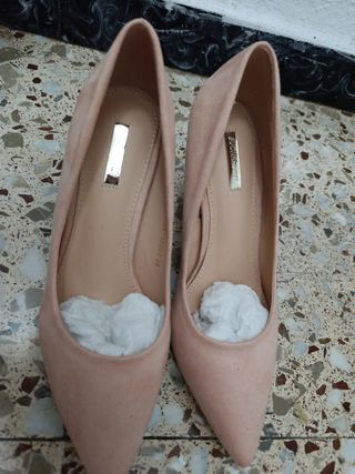 Tacones beige 