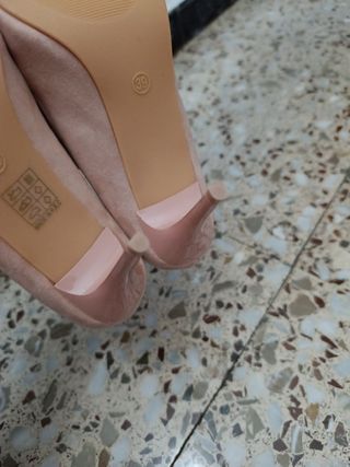 Tacones beige 